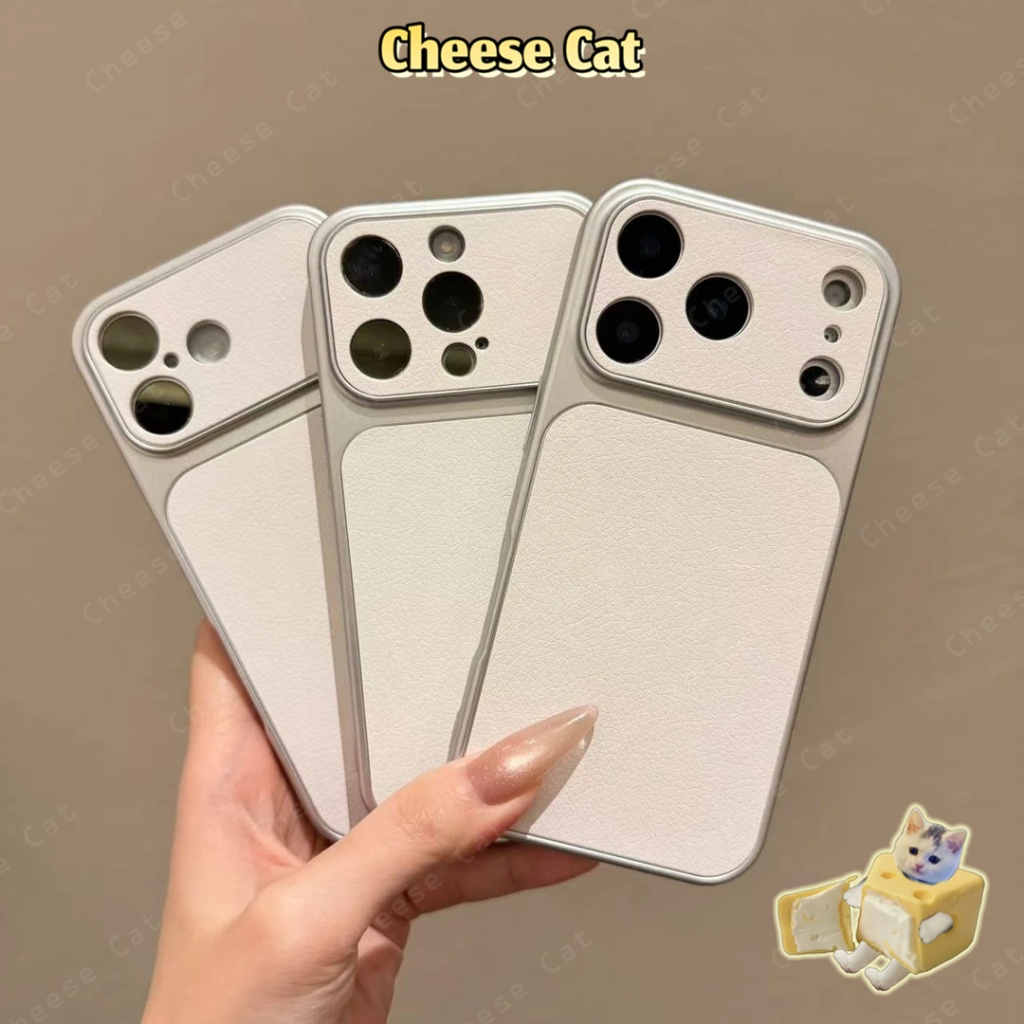 Thay đổi 17 Pro Max Ốp lưng iPhone bằng da bạc cao cấp dành cho iPhone Xs Max XR 11 12 13 14 Pro 15 Plus 16 17 Air