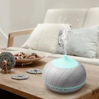 (Màu Mới) Máy xông tinh dầu, Phun sương Tạo ẩm, khuếch tán tinh dầu dung tích 550ml tự ngắt hết nước