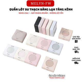Set 6 quần lót nữ su thạch băng lụa MELYN-FW đáy kháng khuẩn tàng hình không lộ viền trong hộp mini không đường may