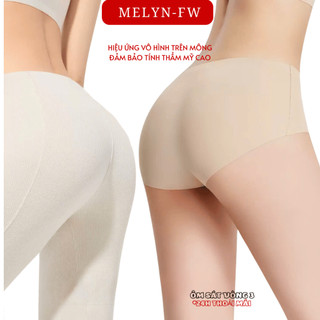 Set 6 quần lót nữ su thạch băng lụa MELYN-FW đáy kháng khuẩn tàng hình không lộ viền trong hộp mini không đường may