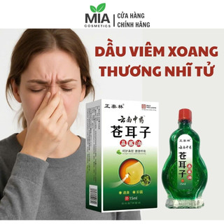 Dầu xoang mũi thảo dược Thương Nhĩ Tử 15ml - Hỗ trợ giảm viêm xoang, viêm mũi, sổ mũi
