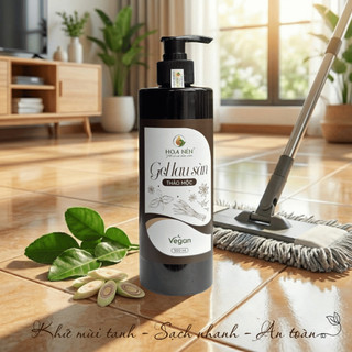 Gel Lau Sàn Thảo Mộc thiên nhiên - Hoa Nén - Vegan - Đuổi muỗi, kh.ử mùi, an toàn - 500ml