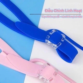 Kính Bơi Trẻ Em Góc Nhìn Rộng Có Nút Bịt Tai, Tròng Kính HD Chống Sương Mờ Và Tia UV Bảo Vệ Mắt Bé An Toàn Khi Bơi