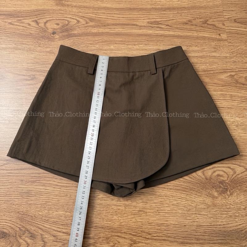 Quần Váy Cạp Trễ Chất Vải Kaki Mềm Dáng Ngắn | MS