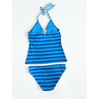 Set bơi 2 mảnh, bikini đi biển nữ áo tankini kín đáo, sẵn đệm ngực che bụng tốt hàng xuất dư cao cấp