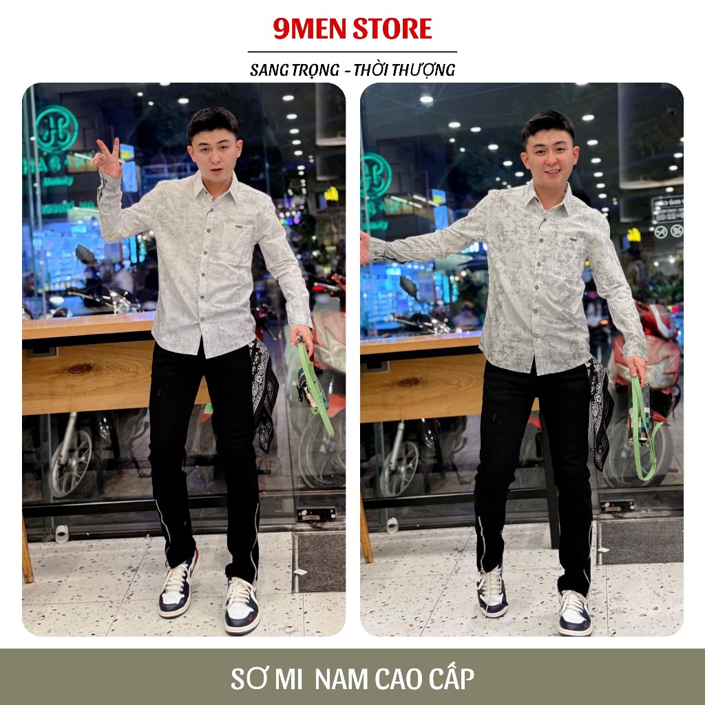 Sơ Mi Nam Vải Cotton Wash Hàn Quốc Cao Cấp Thấm Hút Mồ Hôi Sang Trọng 06