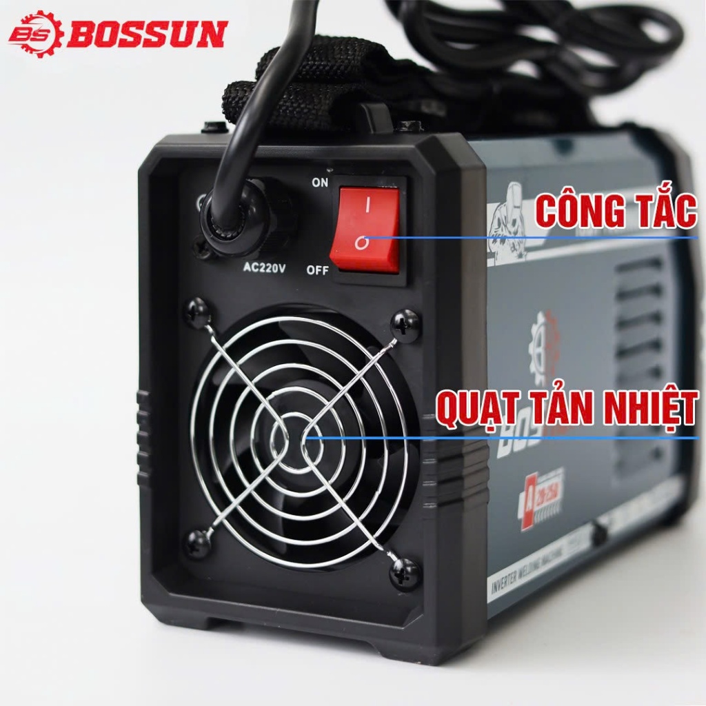 [MỚI VỀ] Máy Hàn Điện Mini 250A Bossun BS-M250IGBT Đa Năng Nhỏ Gọn Chất Lượng Cao, Tặng Thước Dây