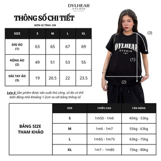 Áo Thun Trơn Basic 100% Cotton 250gsm Dylhear - Áo Phông Cổ Tròn Nam Nữ Cao Cấp Mềm Mại A03