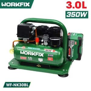 Máy Nén Khí Pin Workfix WF-NK30BL 21V – Động Cơ Brushless, Bình 3L, Áp Suất 8Bar/120PSI, Máy Bơm Hơi Không Dây Mini