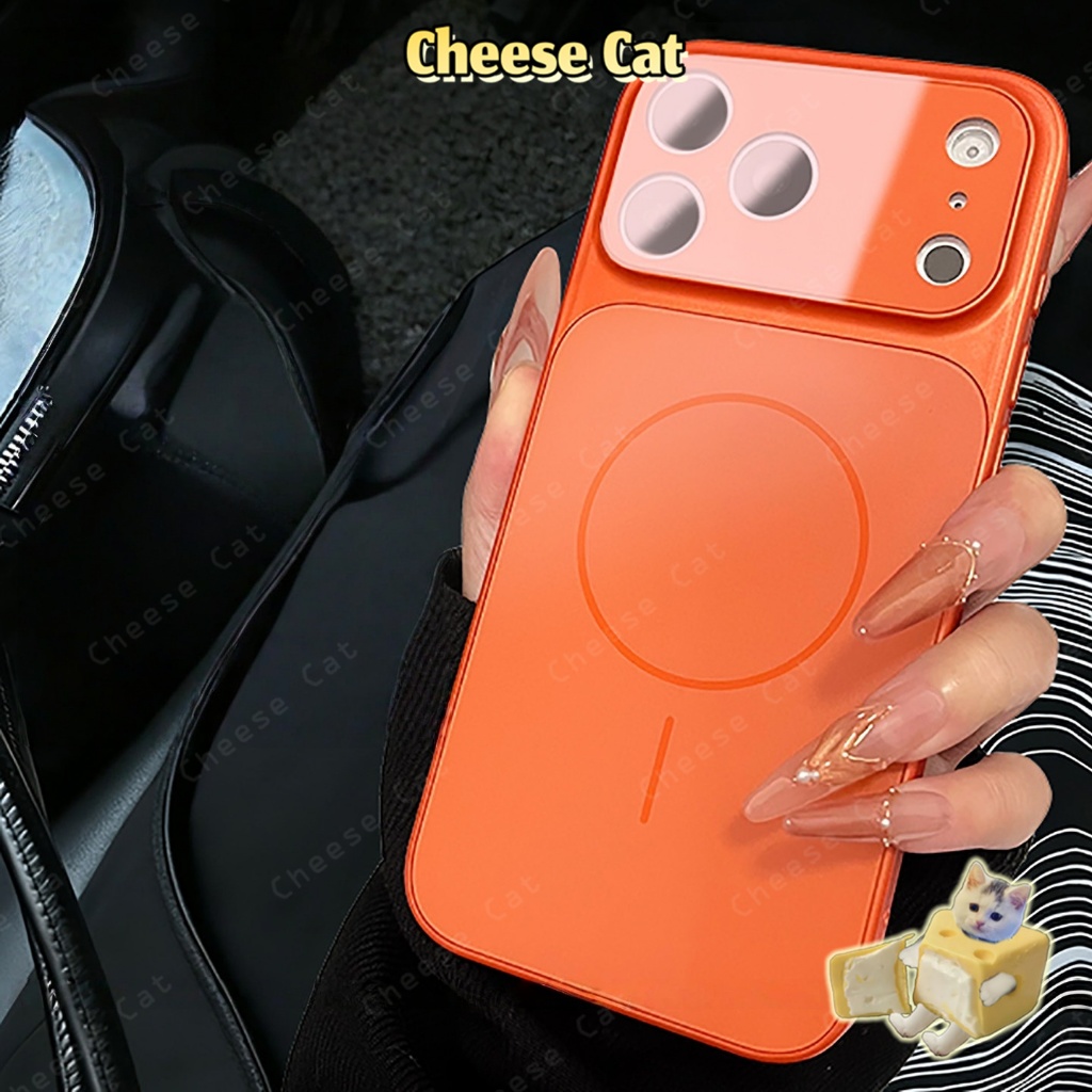 Biến đổi tức thì thành ốp lưng iPhone 17 Pro Max Ốp lưng từ tính bảo vệ mặt kính cho iPhone 11 12 13 14 15Plus 16 Pro