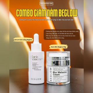 Combo Serum Trắng Da Beglow + Kem Đêm Beglow 50g CB0284 - Dưỡng Sáng, Mờ Thâm Sạm & Tái Tạo Da