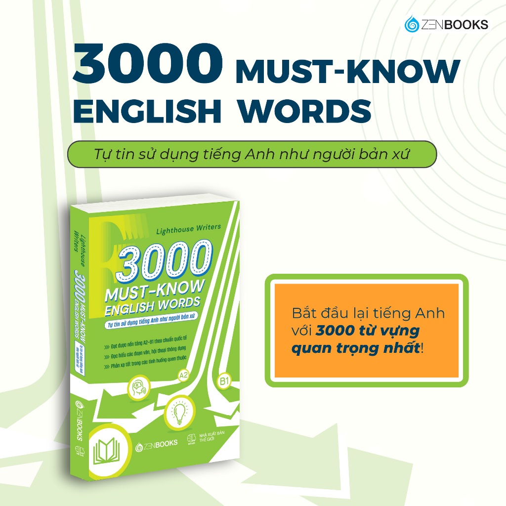 Sách - 3000 Từ Vựng Tiếng Anh Thông Dụng - Tự Tin Sử Dụng Tiếng Anh Như Người Bản Xứ- English Words