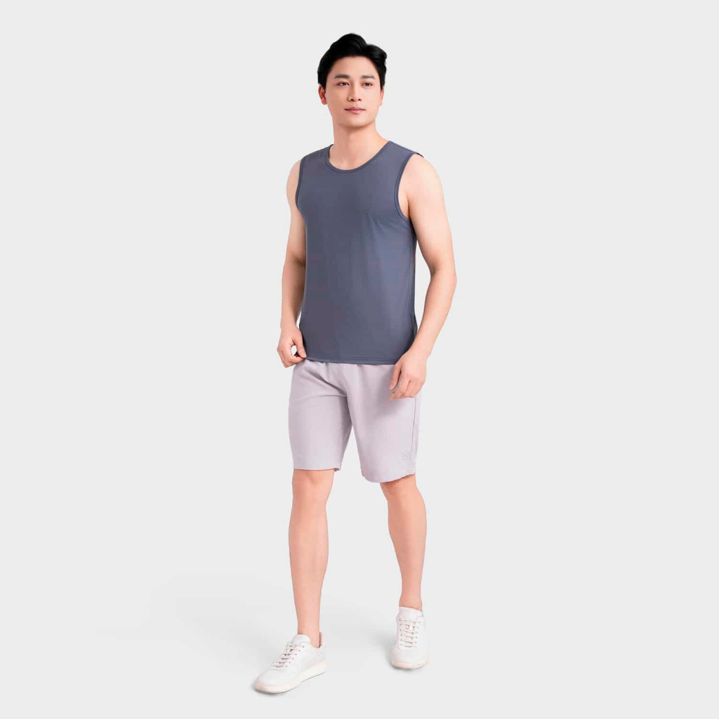 [MUA 2 GIẢM 5%] Áo Tanktop Nam Polyamide thông thoáng mềm mịn đàn hồi 4 chiều Insidemen ITL019MAH0