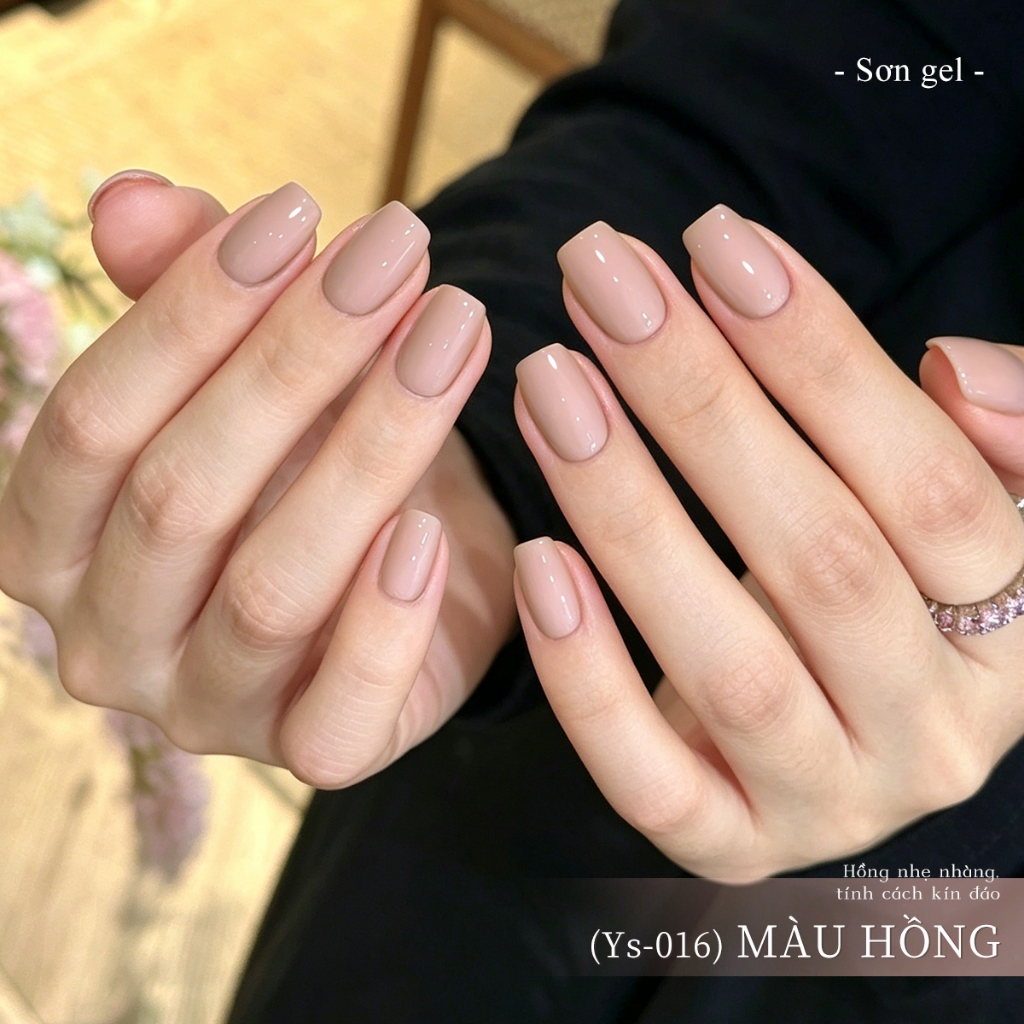 XEIJAYI 10ml - Sơn móng tay dạng gel màu hồng nude nhạt, độ bóng lâu trôi, phù hợp với mọi tông da.