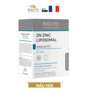 TPBVSK Kẽm Zn Zinc Liposomal - Biocyte của Pháp hộp 90 viên