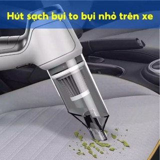 Máy Hút Bụi Mini Cầm Tay Không Dây Tamashio 6 Đầu Hút Đa Năng, Lực Hút Mạnh Vệ Sinh Ô Tô Giường Nệm Sofa