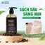 Sữa Tắm Hạt Cà Phê Cỏ Cây Hoa Lá 300g - Làm Sạch Sâu, Loại bỏ Tế Bào Chết dịu nhẹ - BOS