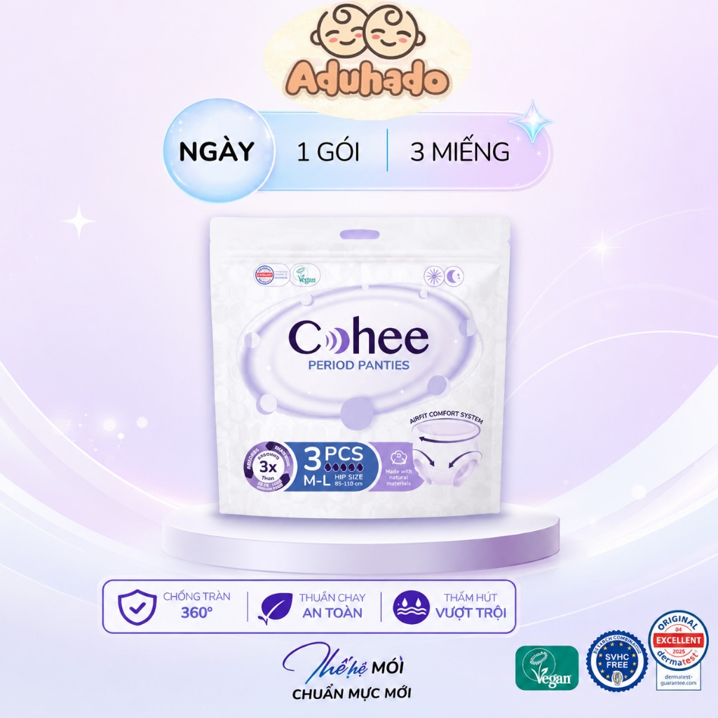 [ COHEE ] 1 gói Băng Vệ sinh Dạng Quần Ban ngày ( gói 3 miếng ...