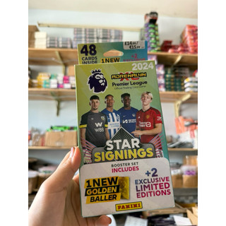 [ Star Signings Booster Set ] Hộp Thẻ Cầu Panini Permier League Star Signings Booster Set 2023/24 2024( 51 Thẻ )