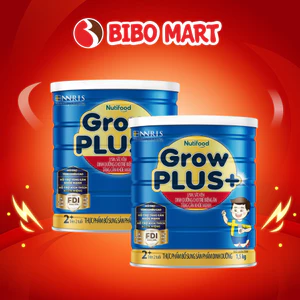 Combo 2 Lon Sữa GrowPLUS+ Xanh 2+ Cho Bé Trên 2 Tuổi 1.5kg Hỗ Trợ Trẻ Biếng Ăn - Bibo Mart