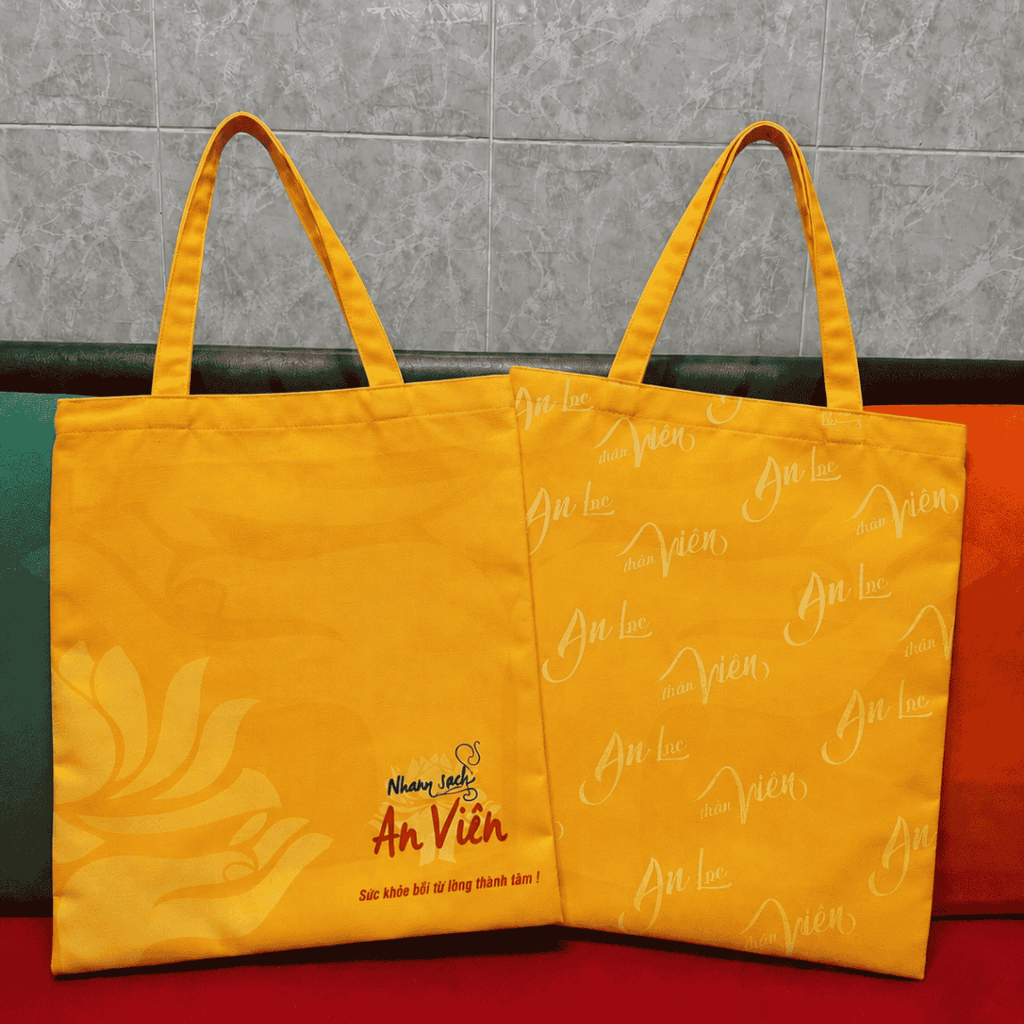 Túi vải canvas cao cấp logo Nhang sạch An Viên