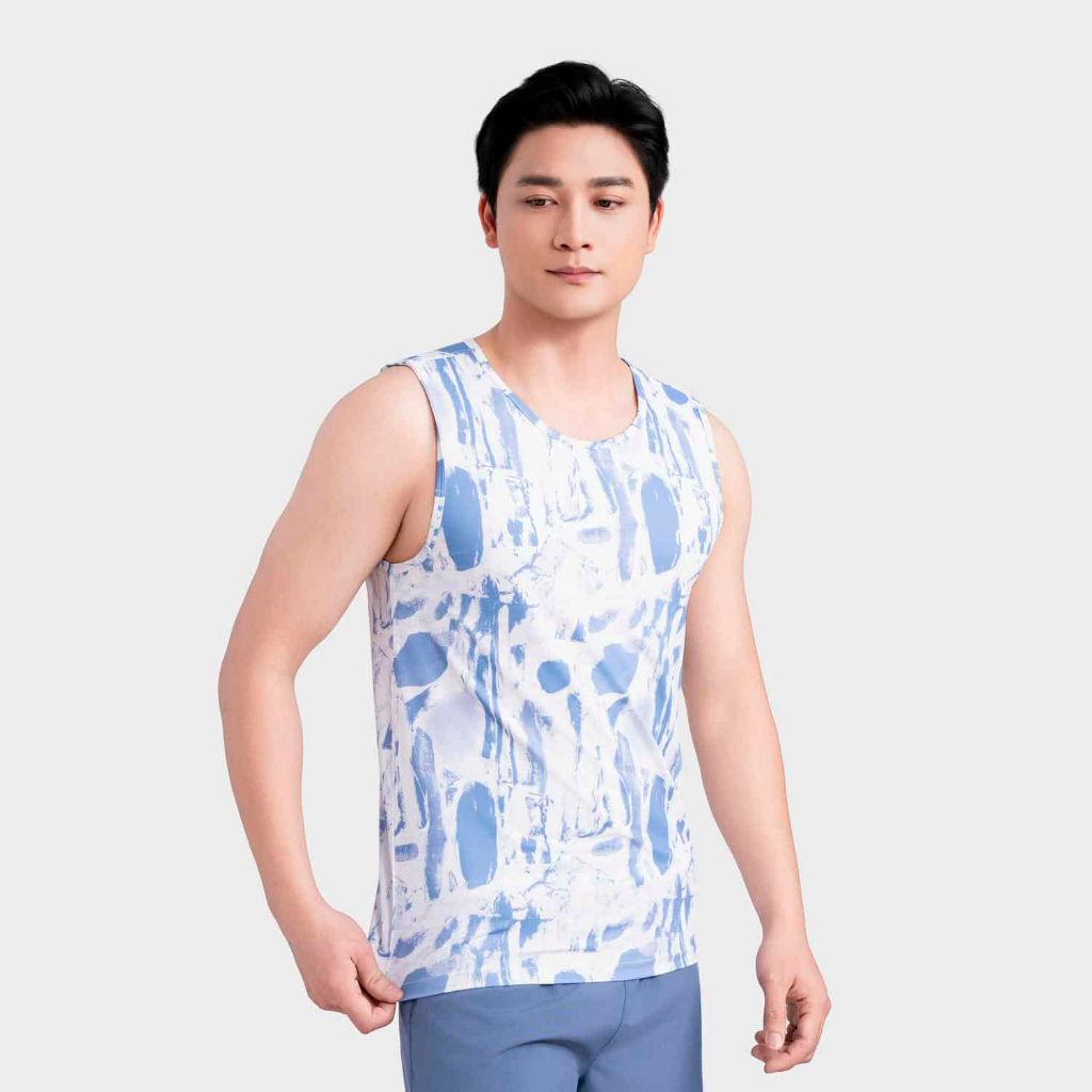 Áo ba lỗ nam Insidemen thể thao sát nách co giãn 4 chiều, thấm hút mồ hôi tốt ITL021MAH0