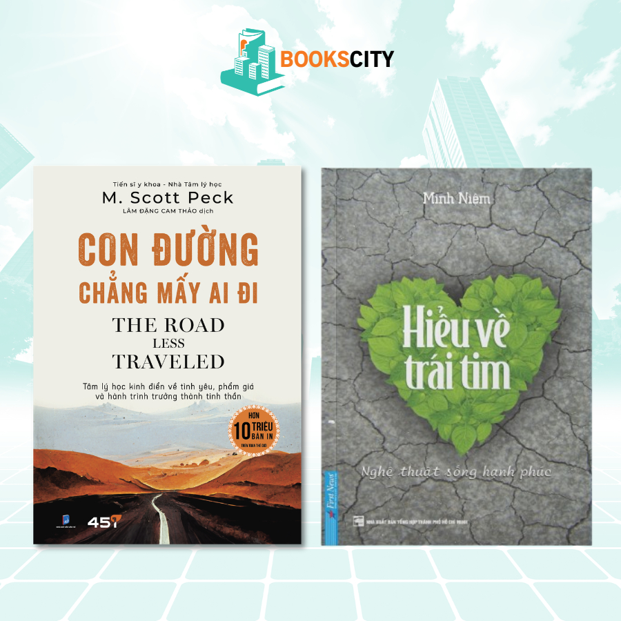 Sách - Combo sách Con đường chẳng mấy ai đi + Hiểu về trái tim - M. Scott Peck & Minh Niệm