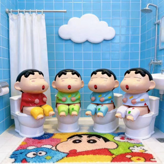 Đồ Chơi Troll Phun Nước Tạo Hình Shin Chan Ngồi Toilet Hài Hước, Đáng Yêu - Đồ Chơi Giải Trí Chọc Ghẹo Vui Nhộn Cho Bé
