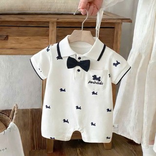 Body công tử đùi đính nơ bé trai 4-10Kg. Body liền thân đầy tháng, thôi nôi bé trai. Dino Kids