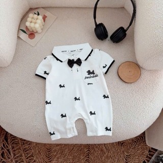 Body công tử đùi đính nơ bé trai 4-10Kg. Body liền thân đầy tháng, thôi nôi bé trai. Dino Kids