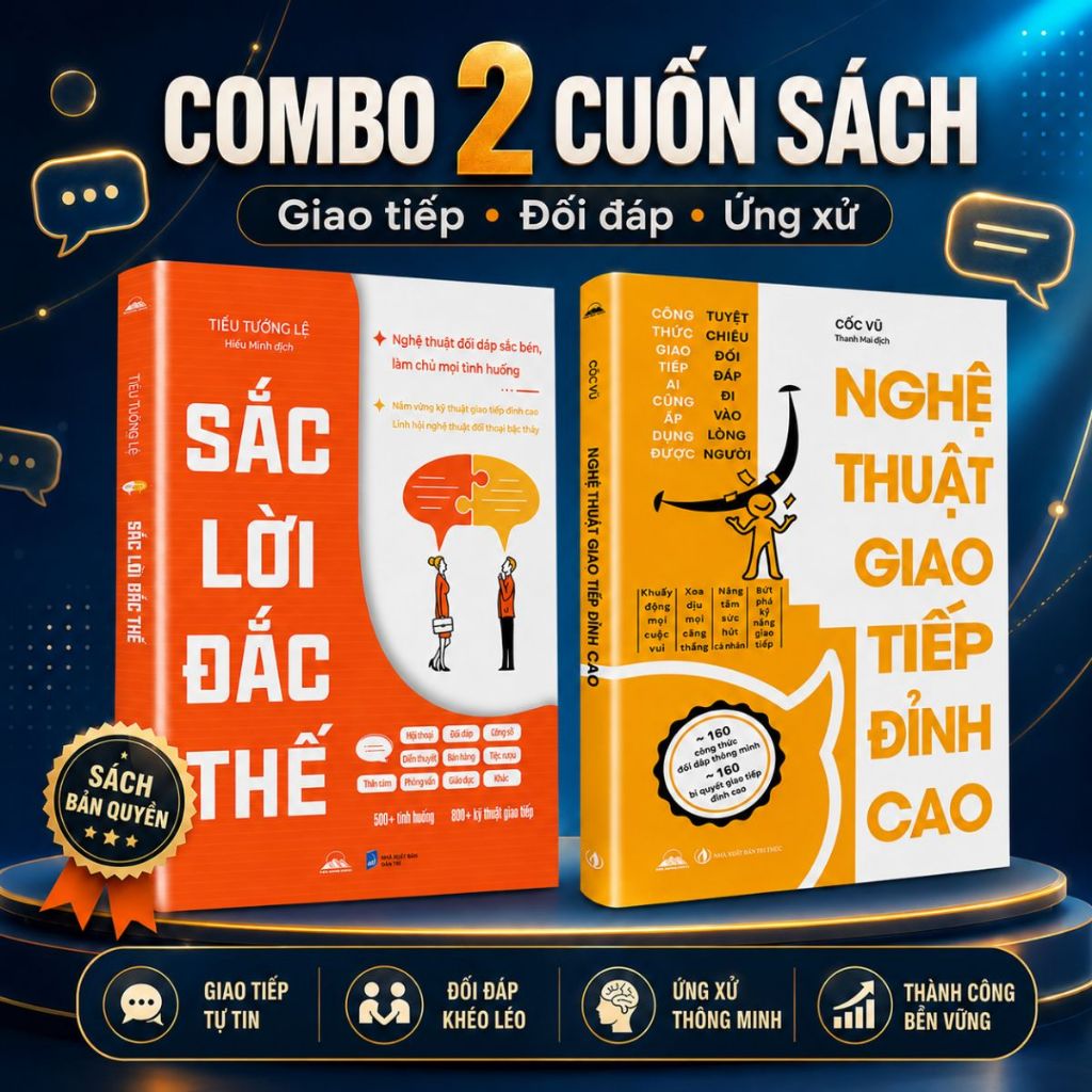 COMBO 2 cuốn Sách - Nghệ Thuật Giao Tiếp Đỉnh Cao & Sắc Lời Đắc