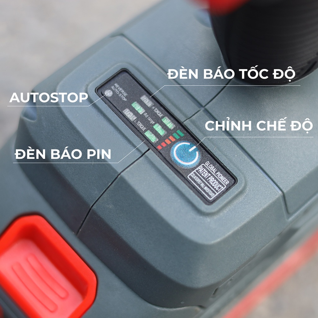 [Kèm Phụ Kiện] Máy Bắn Bulong Workfix WF-IW360BL, Chuyên Siết Mở Ốc, Khoan, Vít, Combo Kèm Bộ 10 Phụ Kiện Đa Năng