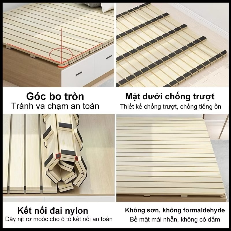 phẩm Giường Pallet Cuộn Thông Minh Gấp Gọn, Giường Cuộn Nhật Bản, Giường Cuộn Trải Sàn, Tiết Kiệm Không Gian | BigBuy360 - bigbuy360.vn