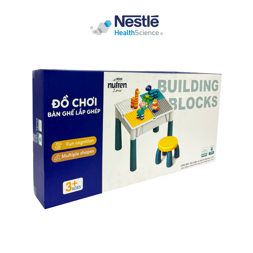 [Quà tặng không bán] Bàn đa năng kèm đồ chơi lắp ráp NESTLÉ