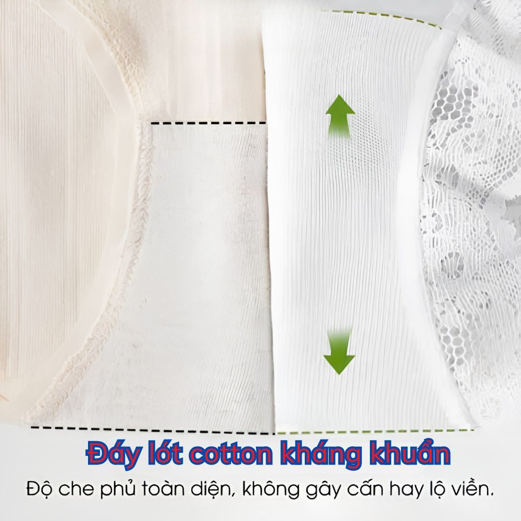 Quần lót nữ cotton kháng khuẩn mùi phối viền ren gợi cảm, Quần chip nữ cạp vừa tôn dáng LANIXA L6011