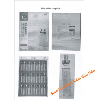Nước Tinh Chất Hồng Sâm Núi 6 Tuổi Hàn Quốc Cheon Jong Tissue Hộp 30 Ống x 20ml CHính Hãng
