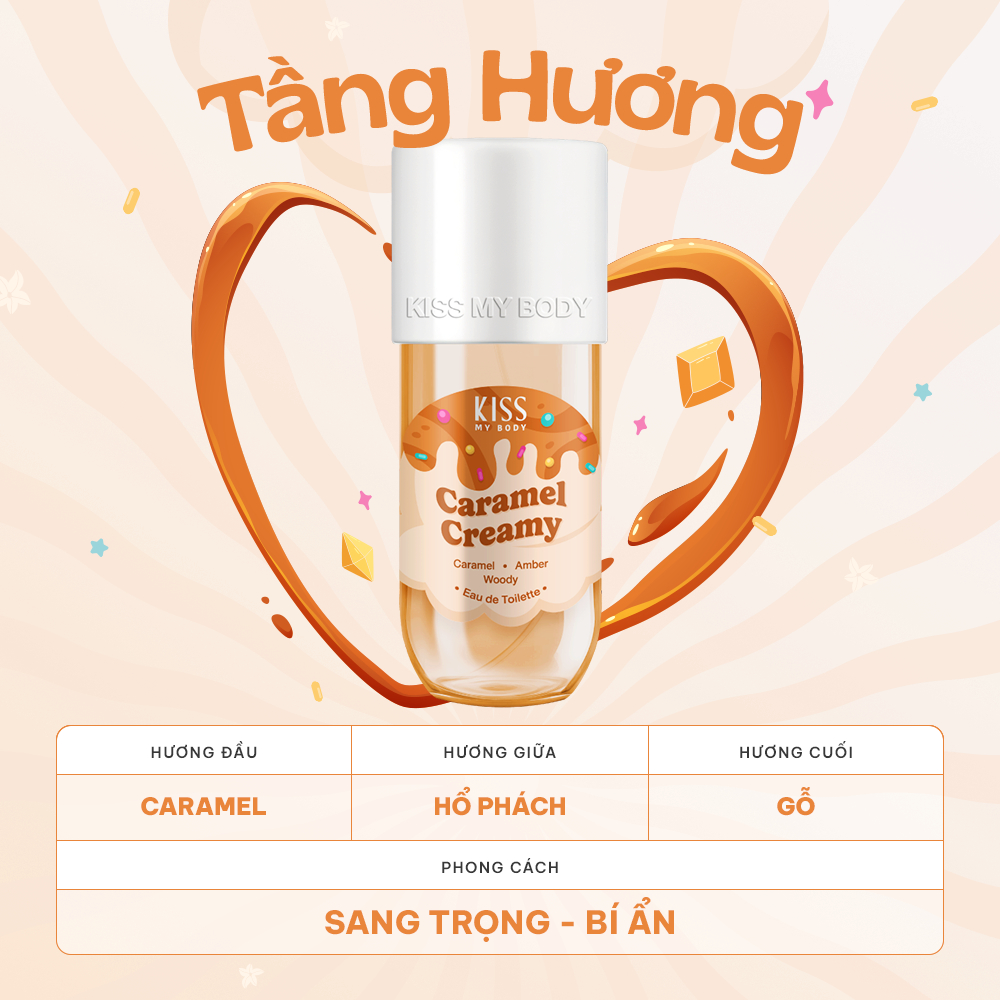 Xịt Thơm Toàn Thân Kiss My Body Lưu Hương Lâu Hương Nước Hoa Ngọt Nhẹ Body Mist Eau De Toilette 88ml