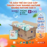 Thùng Tã Dán Trẻ Em Cao Cấp Thuần Chay Bambo Nature Mỏng Nhẹ Thoáng Khí Cho Bé Sơ Sinh Nhập Khẩu Đan Mạch — ảnh 1