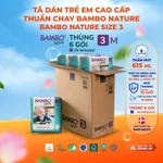 Thùng Tã Dán Trẻ Em Cao Cấp Thuần Chay Bambo Nature Mỏng Nhẹ Thoáng Khí Cho Bé Sơ Sinh Nhập Khẩu Đan Mạch — ảnh 4