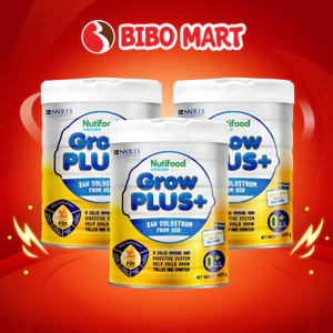 Combo 3 Lon Sữa GrowPLUS+ Vàng 0+ 1+ Sữa Bột Cho Bé 0-2 Tuổi Phát Triển Chiều Cao 800g - Bibo Mart