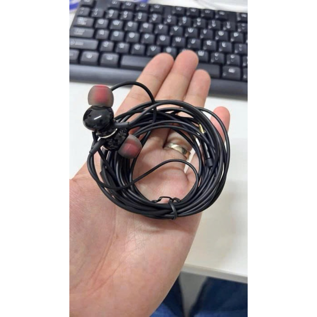 Tai Nghe 3m (1-3m) Có Dây Nhét Tai Bass Mạnh 🎧 Âm Thanh Sống Động – Jack 3.5mm Tương Thích Điện Thoại, Laptop