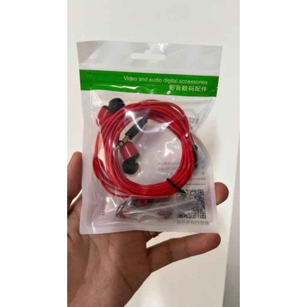 Tai Nghe 3m (1-3m) Có Dây Nhét Tai Bass Mạnh 🎧 Âm Thanh Sống Động – Jack 3.5mm Tương Thích Điện Thoại, Laptop