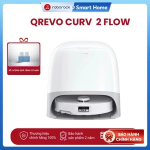 Robot hút bụi lau nhà Roborock Curv 2 Flow | Curv 2 Pro Lau nước nóng, Hàng Chính Hãng, Bản quốc tế