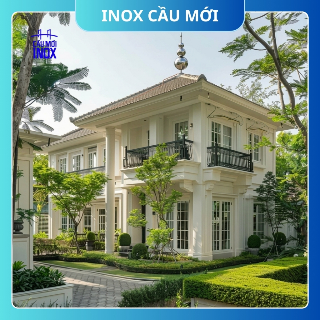 Hồ lô inox 304 kích thước lớn trang trí mái nhà, cụm châu nóc, cột thu lôi chống sét cao cấp