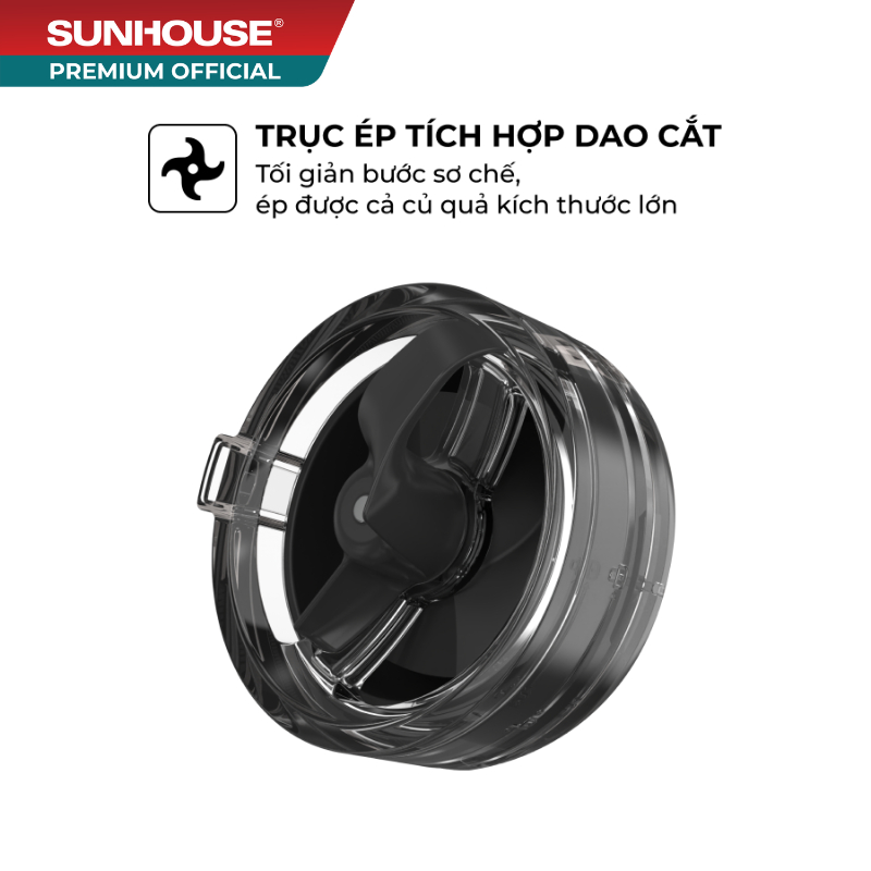 Máy ép chậm Sunhouse SHD5504 - Công nghệ ép chậm không sinh nhiệt (52 vòng/phút) giữ trọn dưỡng chất
