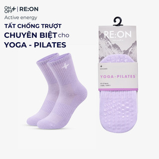 Combo tất yoga và pilates cổ trung RE:on chống trượt bảo vệ chân ONOFF -16AQ26A557