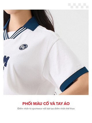 Áo polo trẻ em YODY Relax Dreamteam Cổ V Bo Kẻ TCPO26A004
