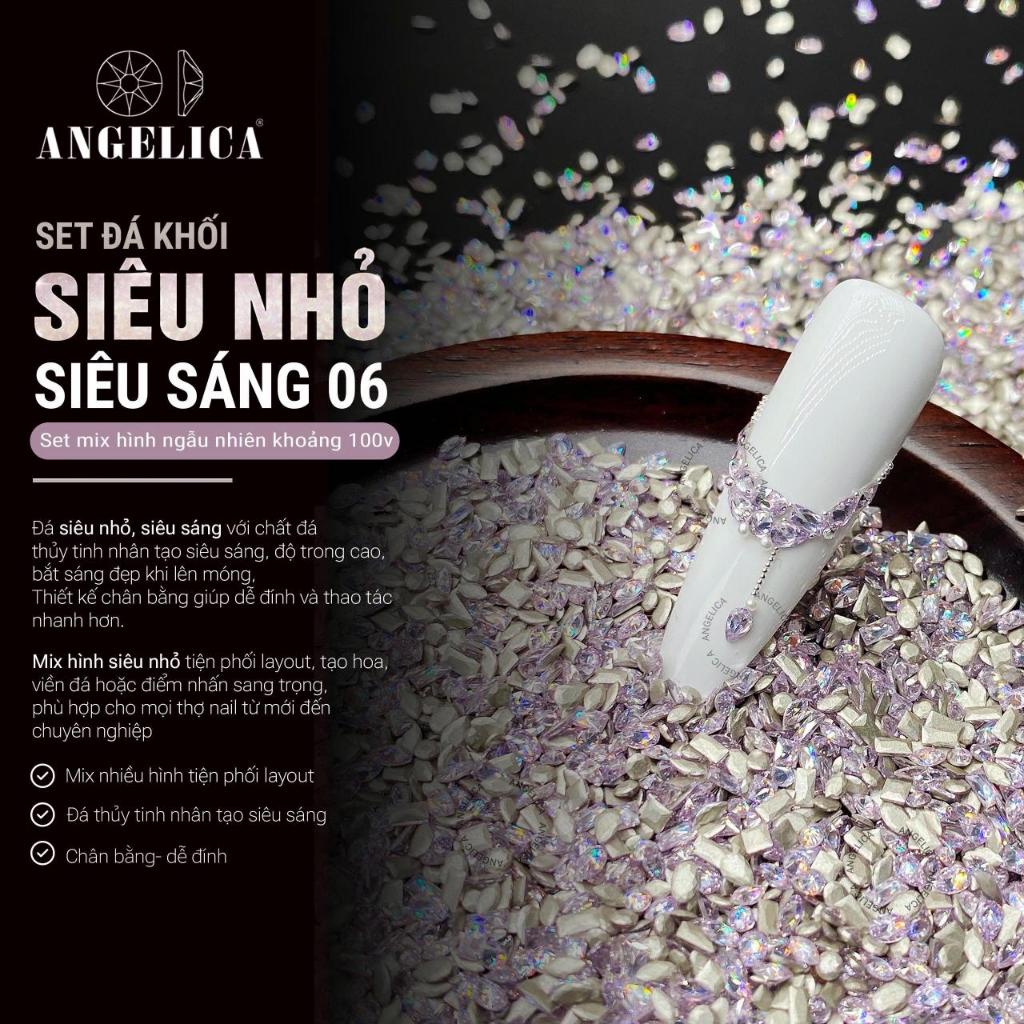 Set Đá Khối Chân Bằng Super Mini Siêu Nhỏ Đính Nails Chân Vàng Khoảng 100 Viên ANGELICA SDKCBMN-06