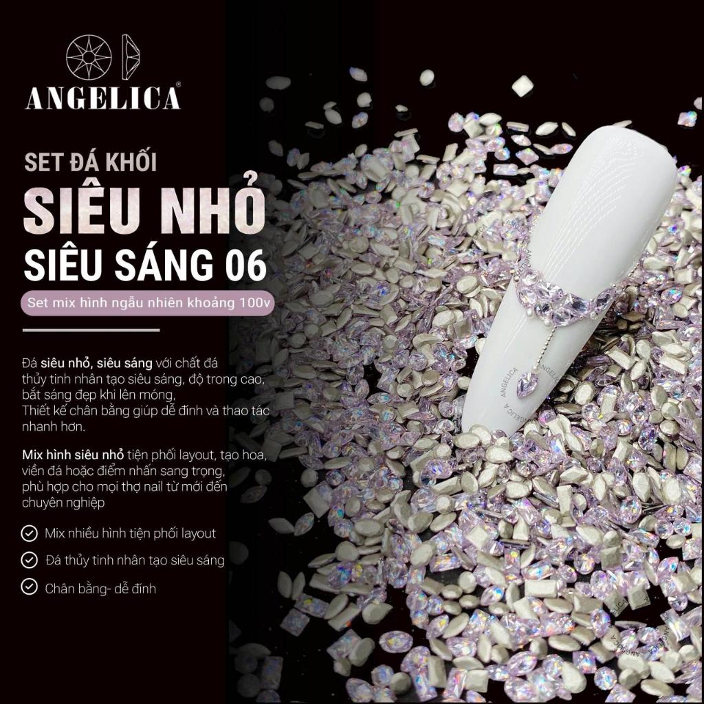 Set Đá Khối Chân Bằng Super Mini Siêu Nhỏ Đính Nails Chân Vàng Khoảng 100 Viên ANGELICA SDKCBMN-06
