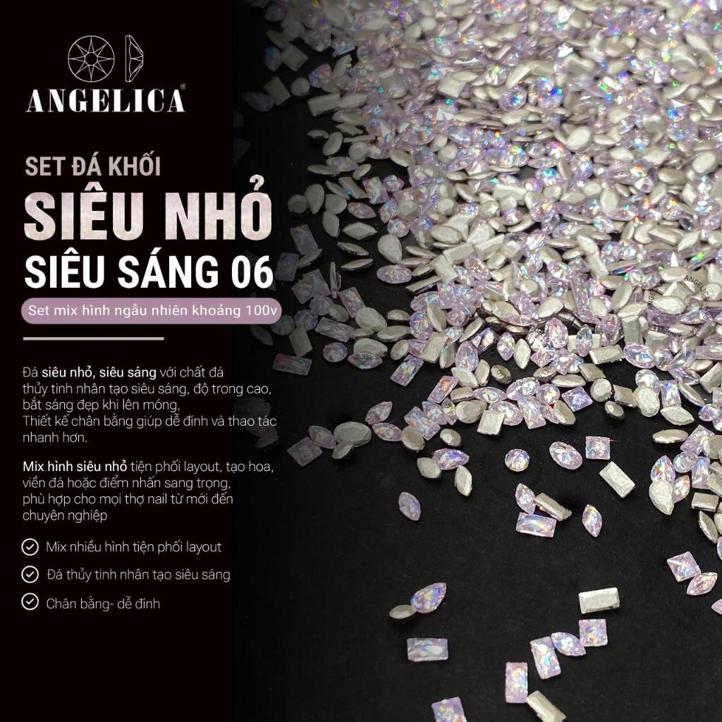 Set Đá Khối Chân Bằng Super Mini Siêu Nhỏ Đính Nails Chân Vàng Khoảng 100 Viên ANGELICA SDKCBMN-06